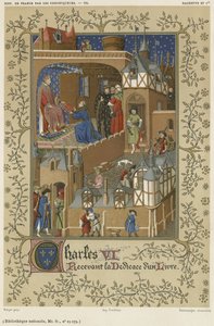 Charles VI recevant la dédicace d