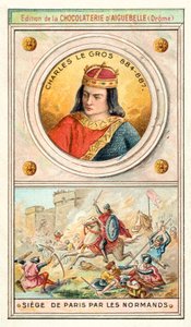 Charles le Gros et le siège de Paris par les Vikings, 885-886 - French School
