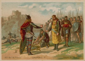 Chilpéric II, roi de France (c 672-721) - French School