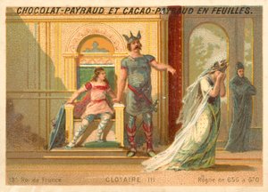 Clotaire III, roi franc de Neustrie et de Bourgogne - French School
