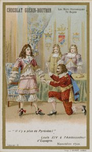 Carte de commerce Chocolat Guerin-Boutron, série Mots Historiques