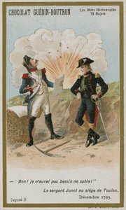Carte de commerce Chocolat Guerin-Boutron, série Mots Historiques