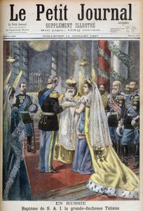 Baptême de la Grande-Duchesse Tatiana de Russie, illustration pour Le Petit Journal - French School