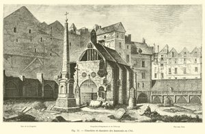Cimetière et charniers des Innocents en 1785 - French School