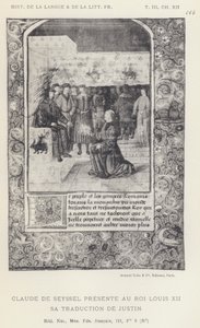 Claude de Seyssel présente au roi Louis XII sa traduction de Justin - French School