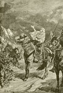 Clotilde mettant le feu au pays de Bourgogne - French School