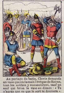 Clovis et le vase de Soissons - Imagerie d