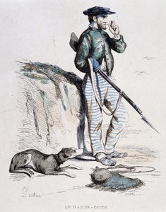 Garde-côte XIXe siècle par Soubon