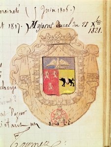 Blason de Charles Maurice de Talleyrand-Périgord (1754-1838) Prince de Bénévent