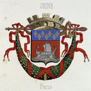 Blason de la ville de Paris - dans « Armorial National de France », par H. Traversier, Paris