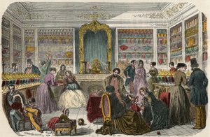 Confiserie à Paris au XIXe siècle - Gravure dans « Tableau-de-Paris » par Edmond Texier 1852