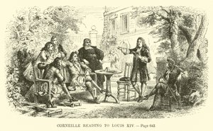 Corneille lisant à Louis XIV
