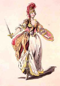 Conception de costume pour Minerva, de la collection Menus Plaisirs