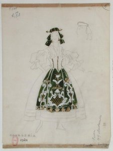 Conception de costume pour l