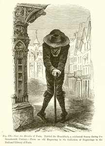 Cour des Miracles de Paris. Talebot le Bossu, un escroc célèbre du XVIIe siècle - French School