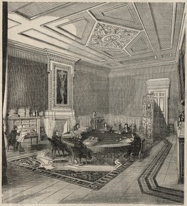 Cour des comptes - salle des comités - Gravure dans « Tableau de Paris » par Edmond Texier 1852