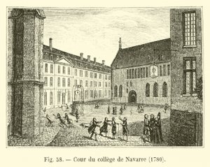 Cour du collège de Navarre, 1780