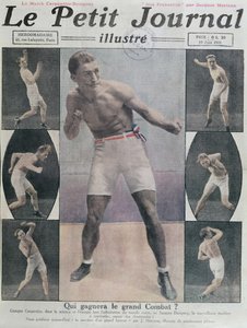 Couverture du Petit Journal présentant le combat entre Carpentier et Dempsey, 1921
