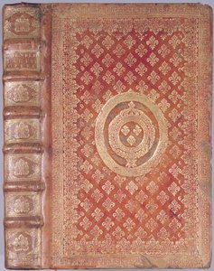 Couverture des œuvres de Tacite (55-120) avec les armoiries de Louis XIV (1638-1715) - French School