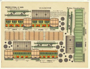 Dessins découpés pour wagons, c.1880