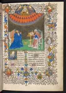David et le Seigneur, Bréviaire de Jean sans Peur, Add. 35311, f.8r - French School