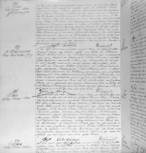 Acte de décès de Guy de Maupassant (1850-93) 7 juillet 1893 (détail) - French School