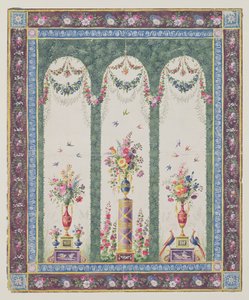 Conception décorative pour une tonnelle de jardin ou une loggia - French School