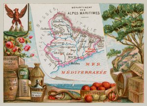 Département des Alpes-Maritimes dans le sud-est de la France