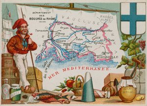 Département des Bouches-du-Rhône dans le sud de la France