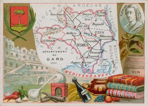 Département du Gard dans le sud de la France