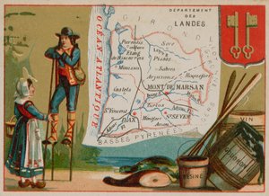 Département des Landes dans le sud de la France