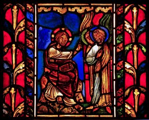 Christ assisté par des anges (après la Tentation?), ex Cathédrale de Troyes