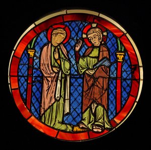 Christ avec une femme, ex Ste Chapelle - French School