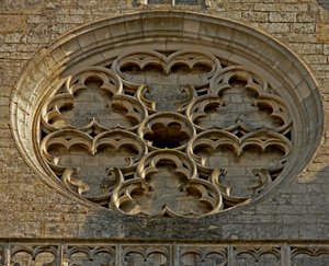 Rosace sur la façade ouest