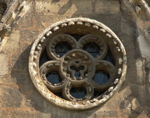 Rosace sur la façade ouest