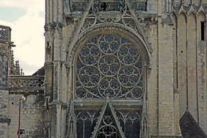 Vue de la fenêtre rose