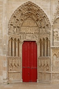 Représentant la porte nord sur la façade ouest - French School