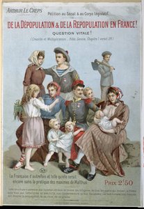 Dépopulation et repopulation en France, livret par Arthur Le Creps contre le malthusianisme, 1895