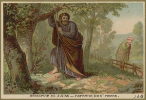 Désespoir de Judas - Repentir de Saint Pierre