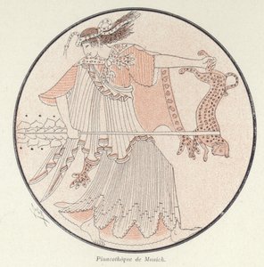 Détail de poterie grecque
