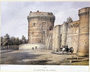 Château de Dinan - lithographie, fin XIXe siècle