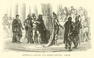 Divitiacus devant le Sénat romain - French School