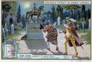 Don Juan: Acte II, Scène X, Don Juan au cimetière et statue du Commandeur