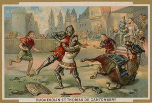 Duel entre Bertrand du Guesclin et Thomas de Cantorbéry, Dinan, Bretagne, 1357
