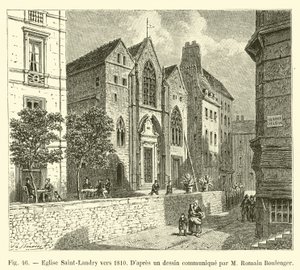 Église Saint-Landry vers 1810