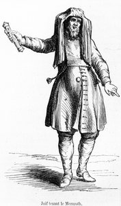 Juif français du XVIIIe siècle tenant une Mezouzah