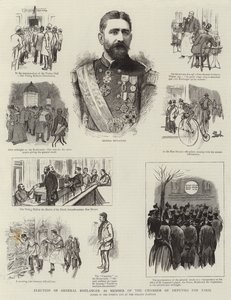Élection du général Boulanger comme membre de la Chambre des députés pour Paris