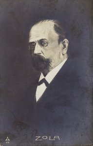 Emile Zola (1840-1902), romancier, journaliste et dramaturge français (litho)