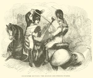 Rencontre entre les Gardes russes et françaises - French School