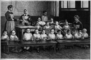 Gravure dans le journal illustré « La jeunesse » - French School